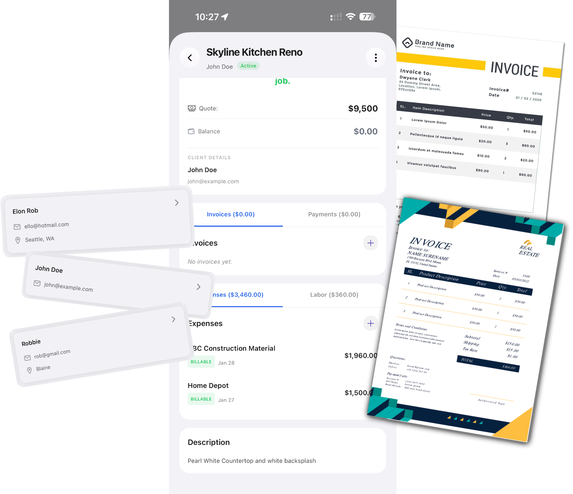 Job Math Profit View